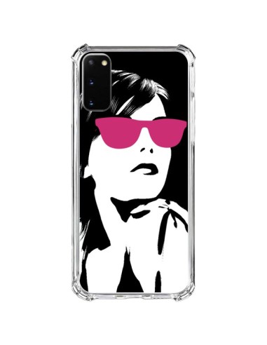 Coque Samsung Galaxy S20 FE Fille Lunettes Roses - Jonathan Perez