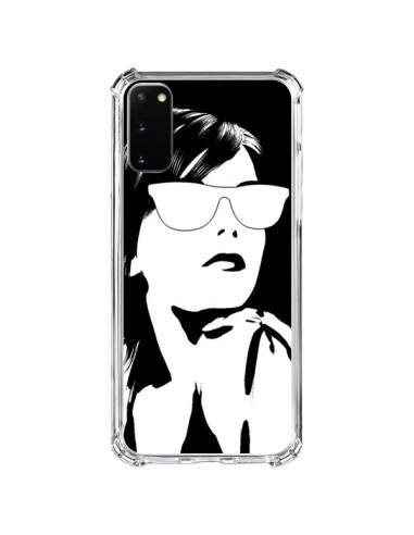 Coque Samsung Galaxy S20 FE Fille Lunettes Blanches - Jonathan Perez