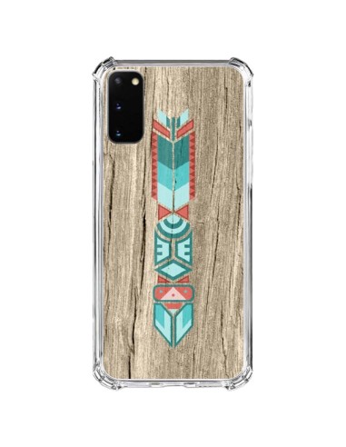 Coque Samsung Galaxy S20 FE Totem Tribal Azteque Bois Wood - Jonathan Perez