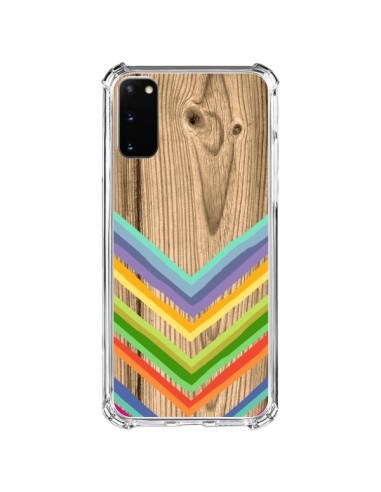 Coque Samsung Galaxy S20 FE Tribal Azteque Bois Wood - Jonathan Perez