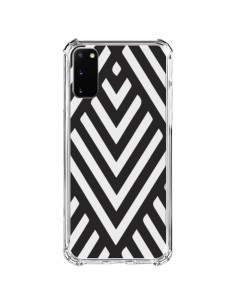 Coque Samsung Galaxy S20 FE Geometric Azteque Noir Transparente - Dricia Do