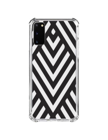 Samsung Galaxy S20 FE Case Geometrico Aztec Black Clear - Dricia Do