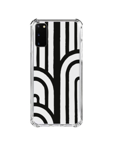 Coque Samsung Galaxy S20 FE Geometric Noir Transparente - Dricia Do