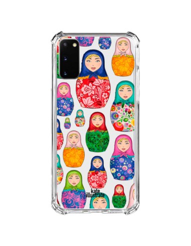 Coque Samsung Galaxy S20 FE Matryoshka Dolls Poupées Russes Transparente - kateillustrate