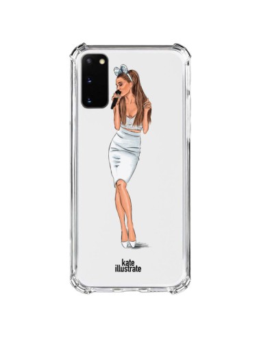 Coque Samsung Galaxy S20 FE Ice Queen Ariana Grande Chanteuse Singer Transparente - kateillustrate