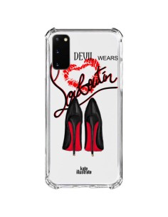 Coque Samsung Galaxy S20 FE The Devil Wears Shoes Demon Chaussures Transparente - kateillustrate