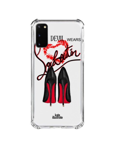 Coque Samsung Galaxy S20 FE The Devil Wears Shoes Demon Chaussures Transparente - kateillustrate