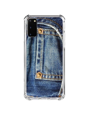 Cover Samsung Galaxy S20 FE Jean Blu Vintage - Laetitia