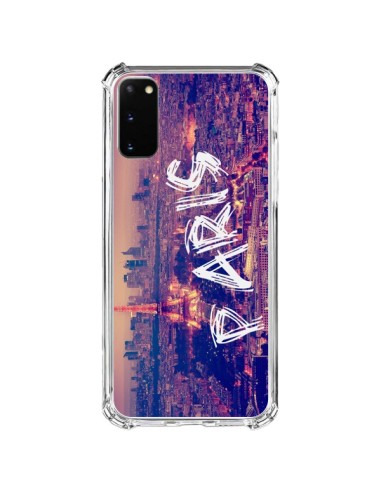 Cover Samsung Galaxy S20 FE Paris Tour Eiffel Tower Nuit - Laetitia