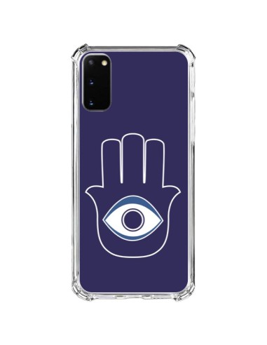 Samsung Galaxy S20 FE Case Hand of Fatima  Eye Blue - Laetitia