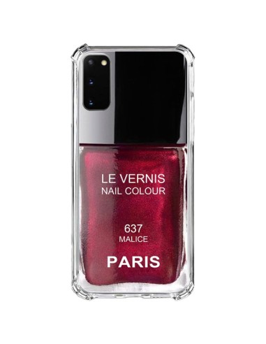 Coque Samsung Galaxy S20 FE Vernis Paris Malice Violet - Laetitia