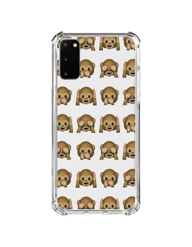 Coque Samsung Galaxy S20 FE Singe Monkey Emoticone Emoji Transparente - Laetitia