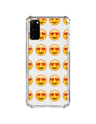 Cover Samsung Galaxy S20 FE Amore Sorriso Emoji Trasparente - Laetitia