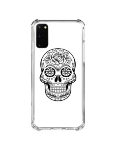 Coque Samsung Galaxy S20 FE Tête de Mort Mexicaine Noir - Laetitia