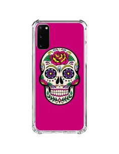 Samsung Galaxy S20 FE Case Skull Messicano Pink Fucsia - Laetitia