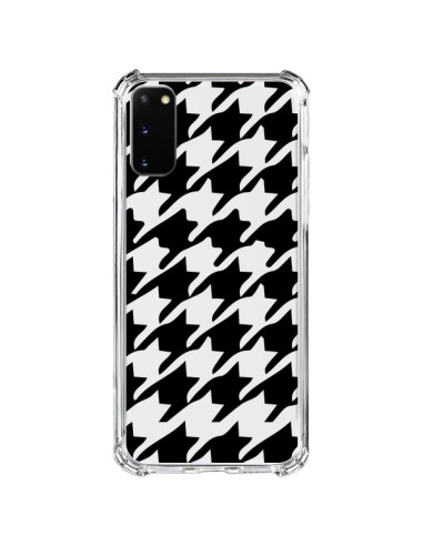 Coque Samsung Galaxy S20 FE Vichy Gros Carre noir Transparente - Petit Griffin