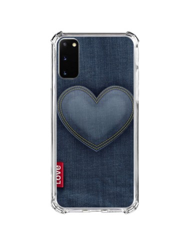 Coque Samsung Galaxy S20 FE Love Coeur en Jean - Lassana