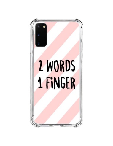 Coque Samsung Galaxy S20 FE 2 Words 1 Finger - Maryline Cazenave