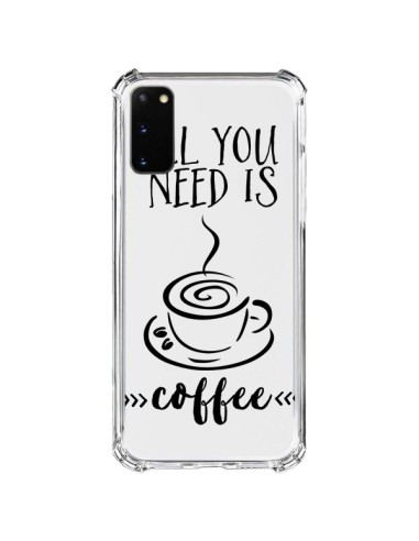 Cover Samsung Galaxy S20 FE All you need is coffee Trasparente - Sylvia Cook