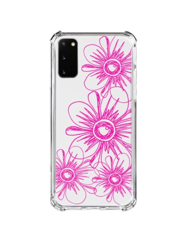 Samsung Galaxy S20 FE Case Flowers Spring Pink Clear - Sylvia Cook