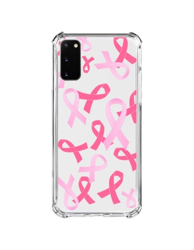 Cover Samsung Galaxy S20 FE Nastri Rosa Trasparente - Sylvia Cook