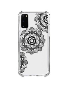 Coque Samsung Galaxy S20 FE Triple Mandala Noir Black Transparente - Sylvia Cook