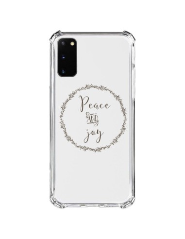 Coque Samsung Galaxy S20 FE Peace and Joy, Paix et Joie Transparente - Sylvia Cook