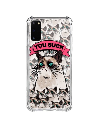 Coque Samsung Galaxy S20 FE Chat Grumpy Cat - You Suck - Sara Eshak