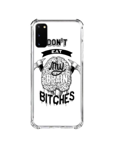 Samsung Galaxy S20 FE Case Don't eat my brain Bitches White - Senor Octopus