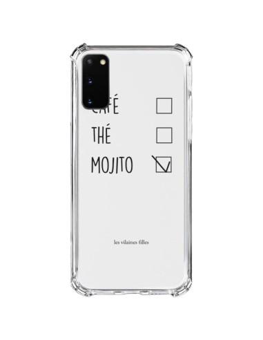 Coque Samsung Galaxy S20 FE Café, Thé et Mojito Transparente - Les Vilaines Filles