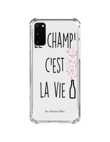 Coque Samsung Galaxy S20 FE Le Champ, c'est la Vie Transparente - Les Vilaines Filles