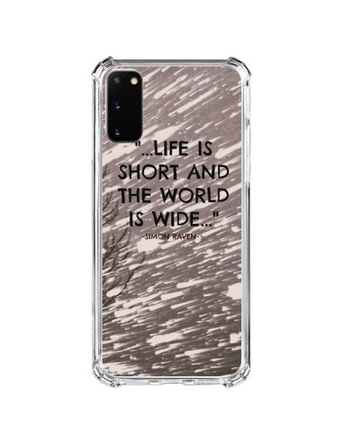 Cover Samsung Galaxy S20 FE Life is short Foresta - Tara Yarte