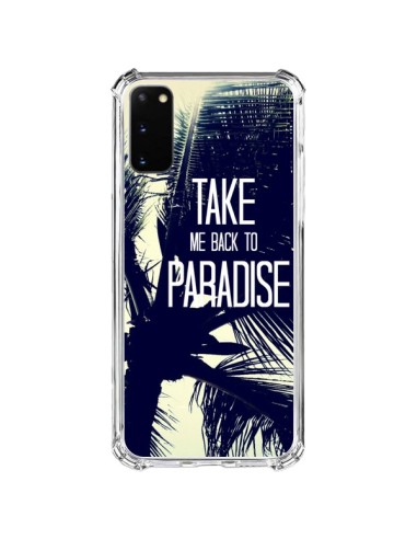 Coque Samsung Galaxy S20 FE Take me back to paradise USA Palmiers - Tara Yarte