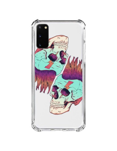 Coque Samsung Galaxy S20 FE Tête de Mort Crane Punk Double Transparente - Victor Vercesi