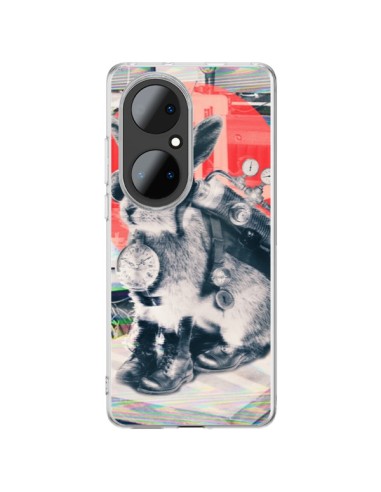 Huawei P50 Pro Case Rabbit Traveller Time - Ali Gulec
