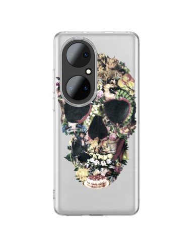Coque Huawei P50 Pro Skull Vintage Tête de Mort Transparente - Ali Gulec