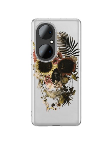 Coque Huawei P50 Pro Garden Skull Tête de Mort Transparente - Ali Gulec