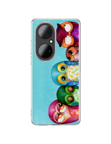 Cover Huawei P50 Pro Famiglia Gufi - Annya Kai