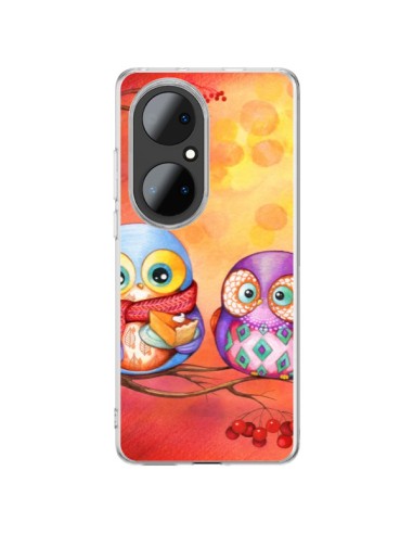 Coque Huawei P50 Pro Chouette Arbre - Annya Kai