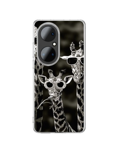 Coque Huawei P50 Pro Girafe Swag Lunettes Familiy Giraffe - Asano Yamazaki