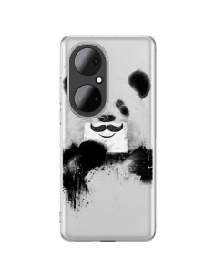 Huawei P50 Pro Case Funny Panda Moustache Clear - Balazs Solti
