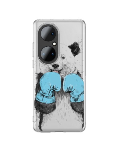 Cover Huawei P50 Pro Panda Vincitore Trasparente - Balazs Solti