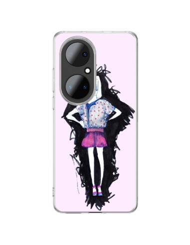 Cover Huawei P50 Pro Valentine Donna Fashion Moda Rosa Chiaro - Cécile