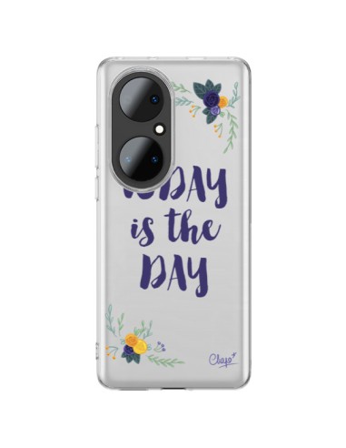 Cover Huawei P50 Pro Today is the day Fioris Trasparente - Chapo