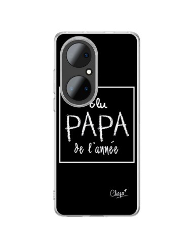 Coque Huawei P50 Pro Elu Papa de l'Année Noir - Chapo