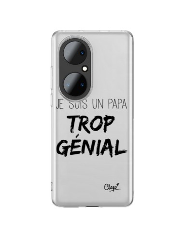 Cover Huawei P50 Pro Sono un Papà Geniale Trasparente - Chapo