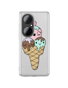 Coque Huawei P50 Pro Ice Cream Glace Summer Ete Cerise Transparente - Claudia Ramos
