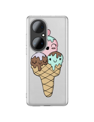 Huawei P50 Pro Case Ice cream Summer Cherry Clear - Claudia Ramos