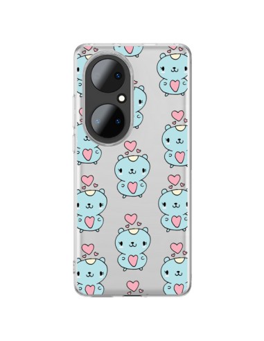 Coque Huawei P50 Pro Hamster Love Amour Transparente - Claudia Ramos