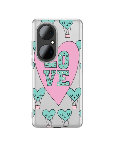 Coque Huawei P50 Pro Love Nuage Montgolfier Transparente - Claudia Ramos